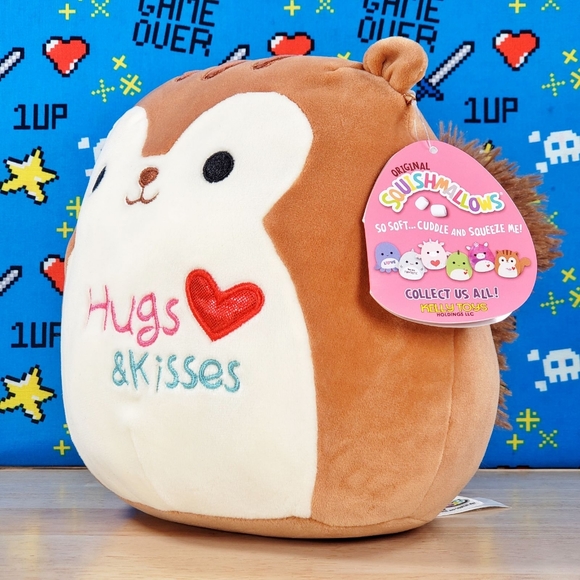 Squishmallow Nic the Squirrel 8" UltraSoft Stuffed Valentine's Day Plush NWT - Picture 6 of 12